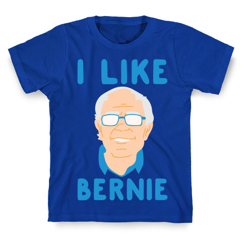 I Like Bernie White Print T-Shirt