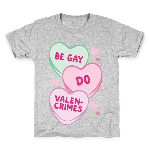 Be Gay Do Valencrimes Parody White Print Kids T-Shirt