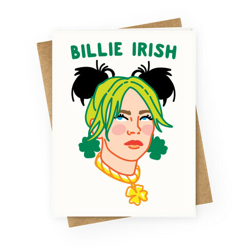 Billie Irish Parody Greeting Card