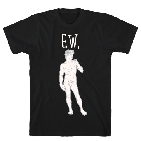 Ew David Parody White Print T-Shirt