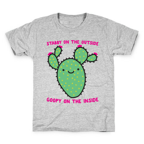 Stabby On The Outside, Goopy On The Inside Kids T-Shirt