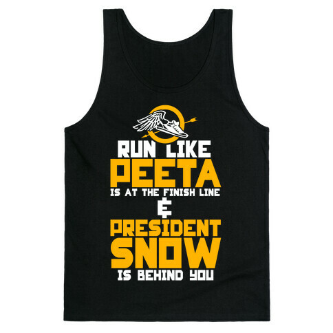 Run Like Peeta Is At The Finish Line Tank Top