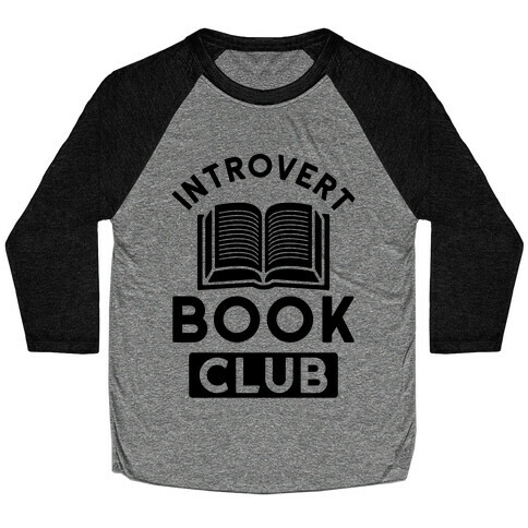 Introvert Book Club Baseball Tee