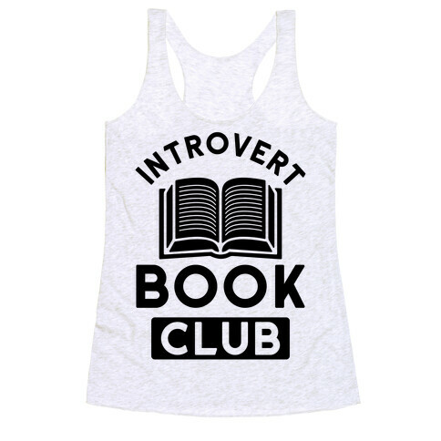 Introvert Book Club Racerback Tank Top