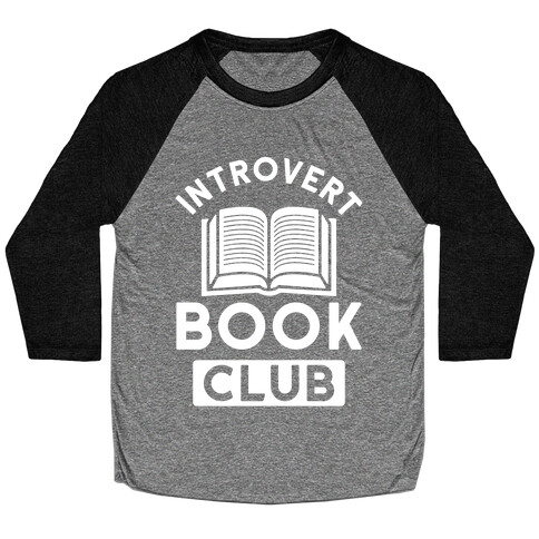 Introvert Book Club Baseball Tee