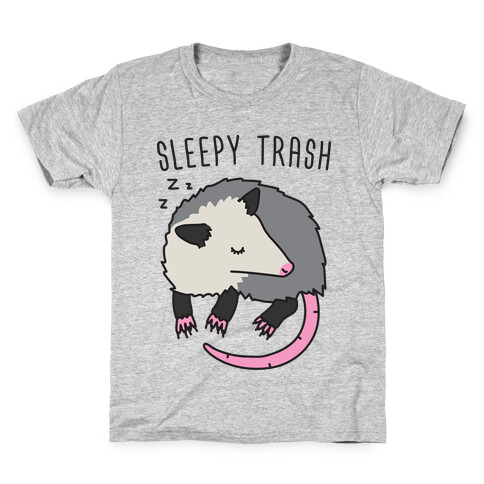 Sleepy Trash Opossum Kids T-Shirt