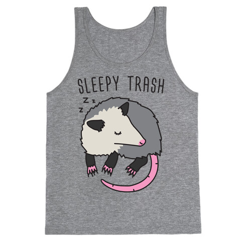 Sleepy Trash Opossum Tank Top