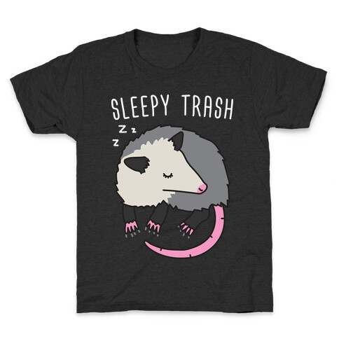 Sleepy Trash Opossum Kids T-Shirt