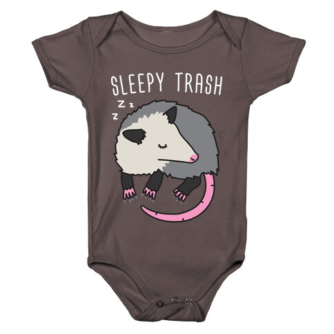 Sleepy Trash Opossum Baby One-Piece