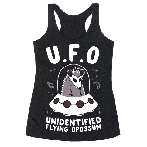 Unidentified Flying Opossum Racerback Tank Top