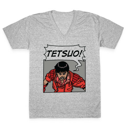 Kaneda Screaming Tetsuo (1 OF 2 PAIR) V-Neck Tee Shirt