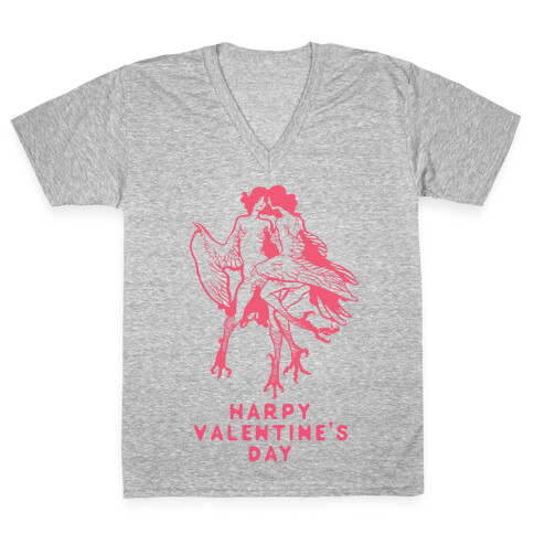 Harpy Valentine's Day V-Neck Tee Shirt