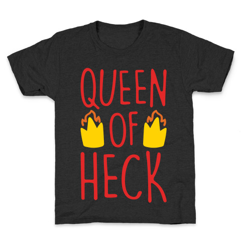 Queen of Heck Parody White Print Kids T-Shirt