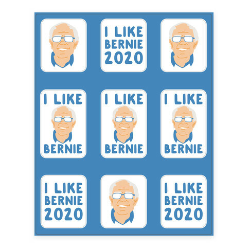 I Like Bernie  Stickers and Decal Sheet
