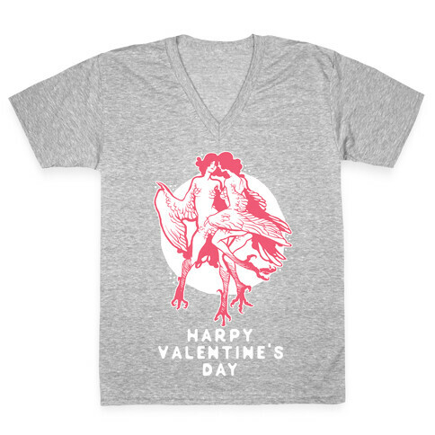 Harpy Valentine's Day V-Neck Tee Shirt