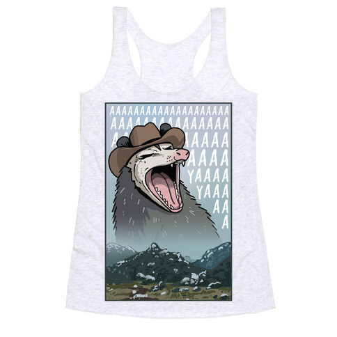 Big Enough Possum  Racerback Tank Top