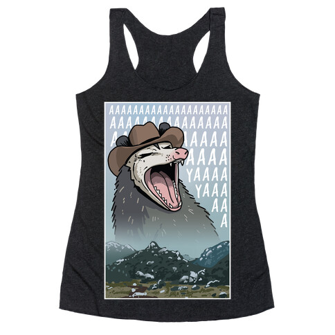 Big Enough Possum  Racerback Tank Top