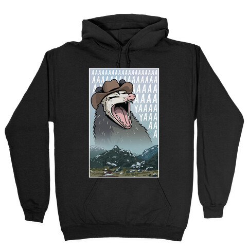 Big Enough Possum  Hooded Sweatshirt