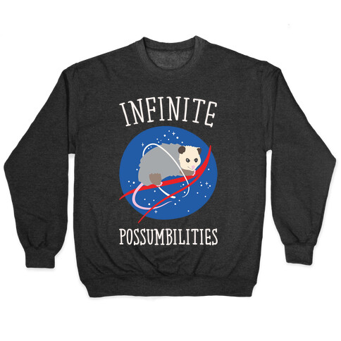 Infinite Possumbilities Parody White Print Pullover