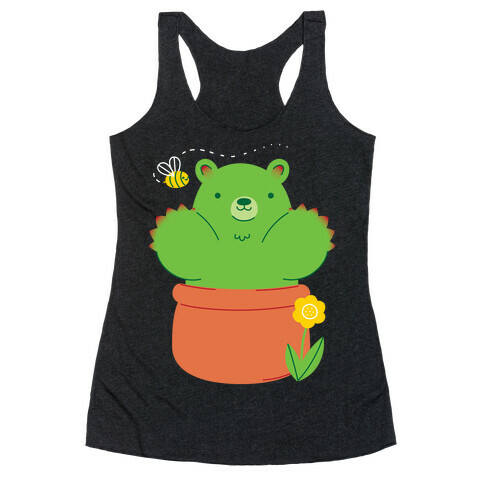 Bear Paw Cactus Racerback Tank Top