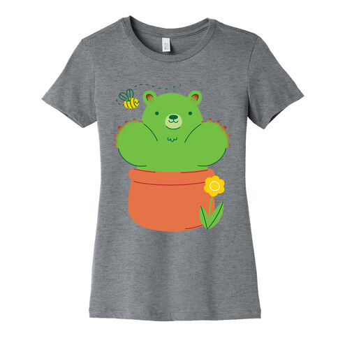 Bear Paw Cactus Womens T-Shirt