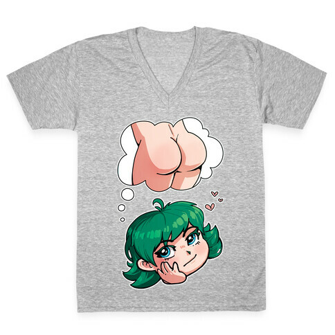 Butts On The Mind V-Neck Tee Shirt