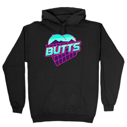 Retro Butts Hooded Sweatshirt