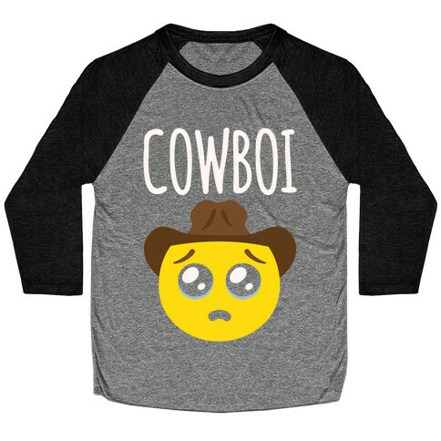 Cowboi White Print Baseball Tee