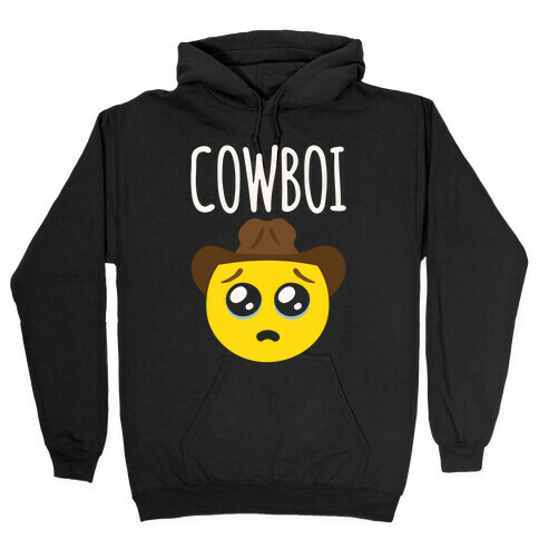 Cowboi White Print Hooded Sweatshirt