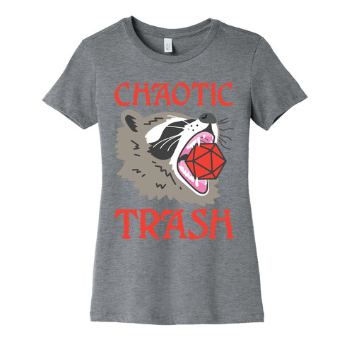 Chaotic Trash (Raccoon) Womens T-Shirt