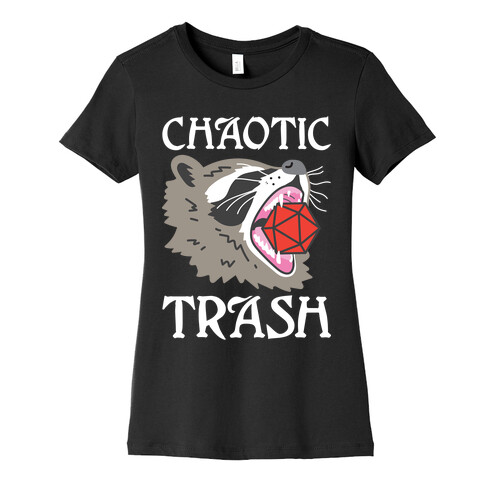 Chaotic Trash (Raccoon) Womens T-Shirt