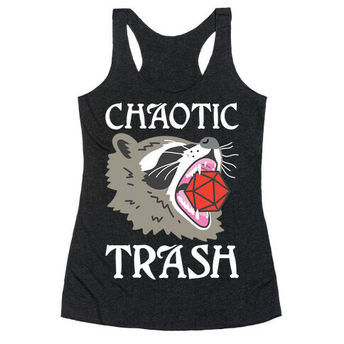 Chaotic Trash (Raccoon) Racerback Tank Top