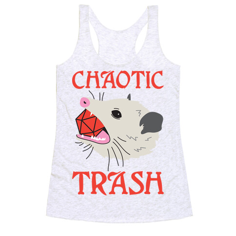 Chaotic Trash (Opossum) Racerback Tank Top