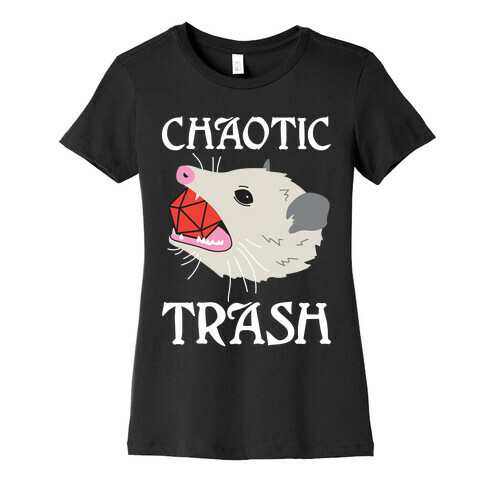 Chaotic Trash (Opossum) Womens T-Shirt