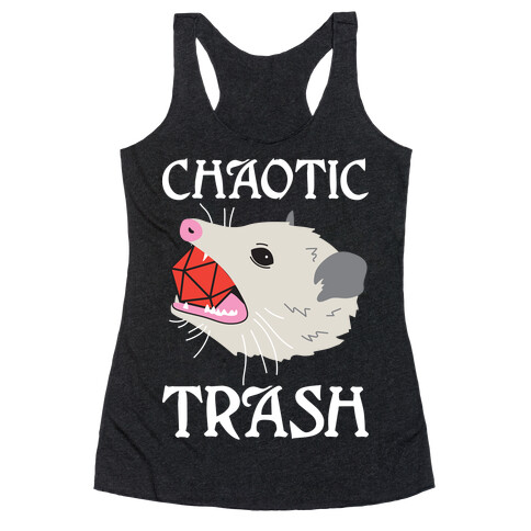 Chaotic Trash (Opossum) Racerback Tank Top