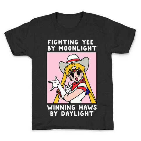 Fighting Yee By Moonlight Winning Haws By Daylight Kids T-Shirt
