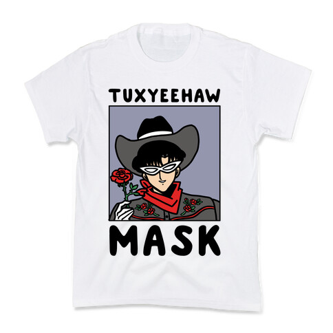 Tuxyeehaw Mask Kids T-Shirt