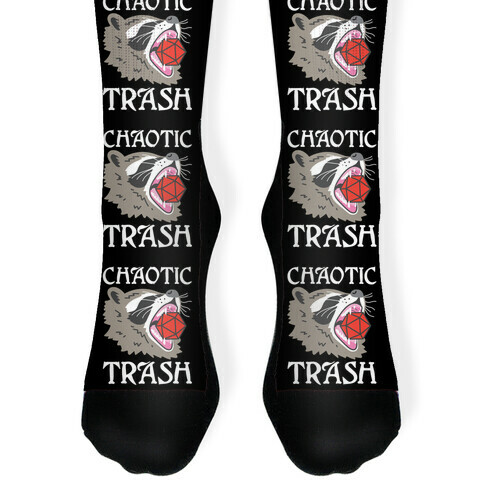 Chaotic Trash (Raccoon) Sock