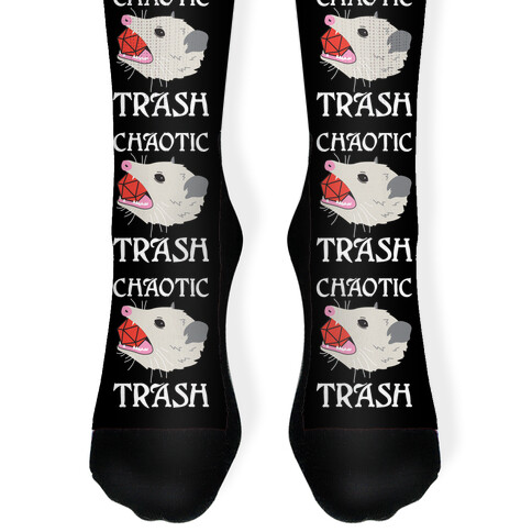 Chaotic Trash (Opossum) Sock