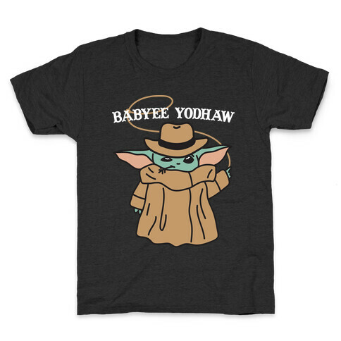 Babyee Yodhaw (Baby Yoda Cowboy) Kids T-Shirt