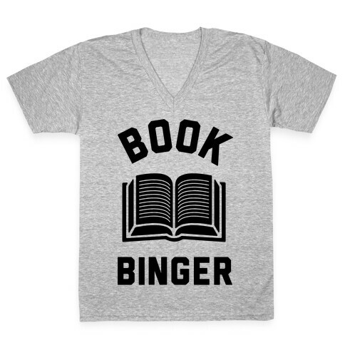 Book Binger V-Neck Tee Shirt