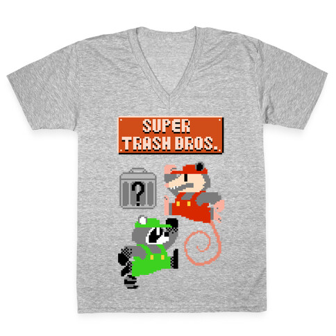 Super Trash Bros V-Neck Tee Shirt