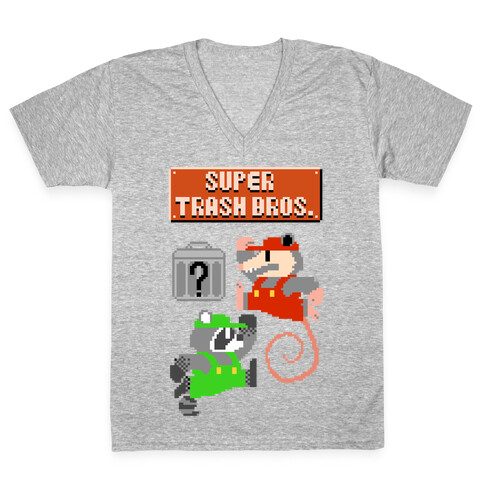 Super Trash Bros V-Neck Tee Shirt