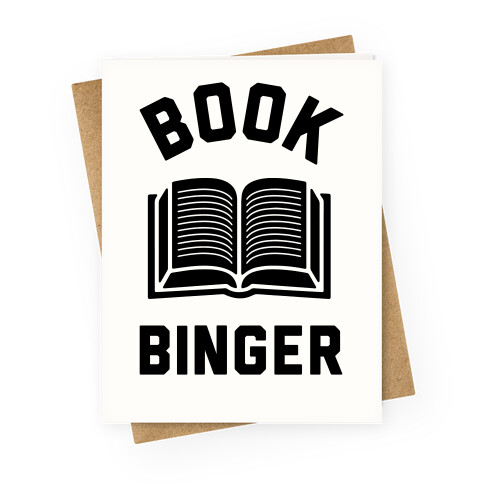 Book Binger Greeting Card