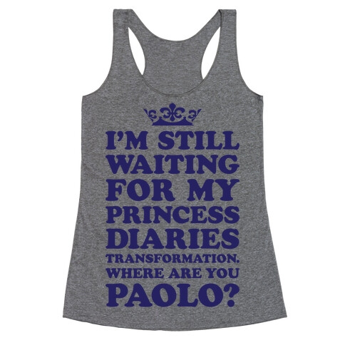 Where Are You Paolo? Racerback Tank Top