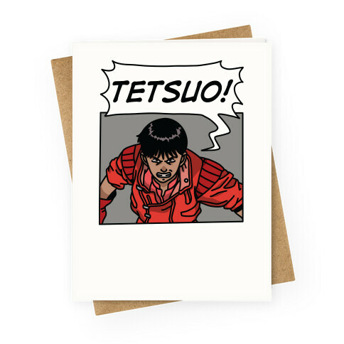 Kaneda Screaming Tetsuo (1 OF 2 PAIR) Greeting Card