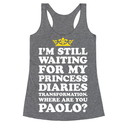 Where Are You Paolo? Racerback Tank Top
