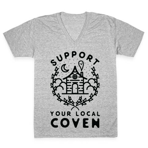 Support Your Local Coven V-Neck Tee Shirt