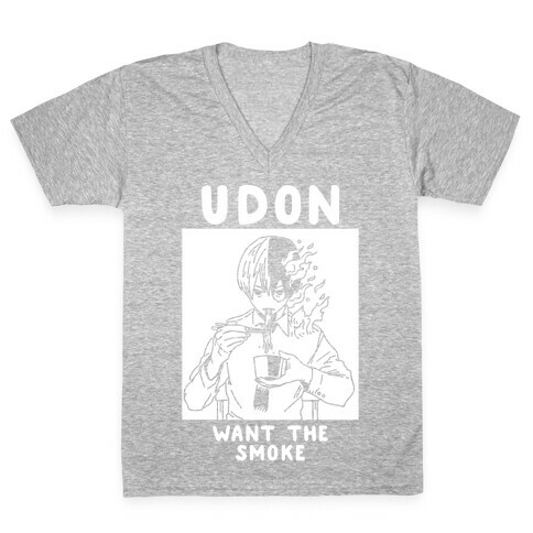 Udon Want the Smoke V-Neck Tee Shirt