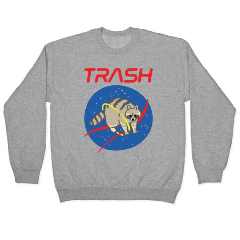 Trash Raccoon Nasa Logo Parody Pullover
